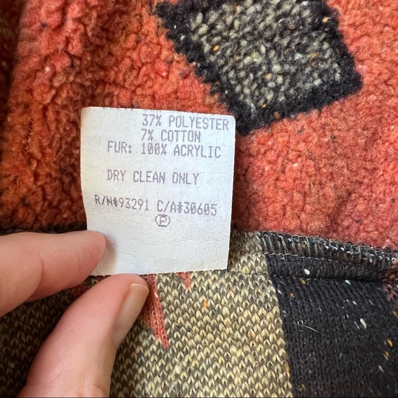 True Grit Southwestern Jacket with Faux Fur, size S - Picture 11 of 12